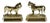 Antique English Gilt Brass Shire Horse Mantle Decorations, a Pair For Sale