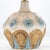 Metal Round Ceramic Table Lamp with Custom Blue Silk Lampshade by René Houben, 1970 For Sale - Image 7 of 12