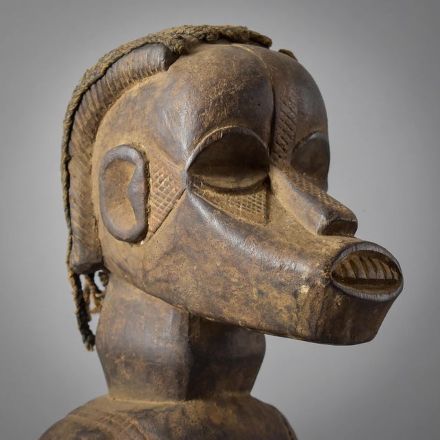 Early 20th Century Bassa Seated Female Figure on Custom Base For Sale - Image 14 of 16