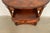 Wood Maitland Smith Style French Empire Burl Wood and Gold Gilt Demilune Console Table For Sale - Image 7 of 16