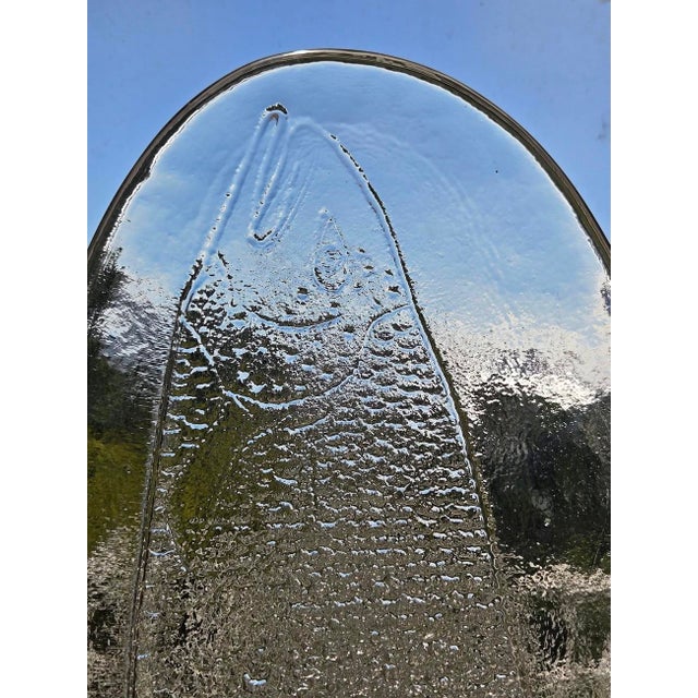1970s 1970s Large Oval Glass Fish Platter Designed by Ann and Goran Warff for Kosta Boda For Sale - Image 5 of 16