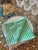 It's no secret, we love cloth napkins so much. These charming vintage linen napkins are Emerald Green and white striped...