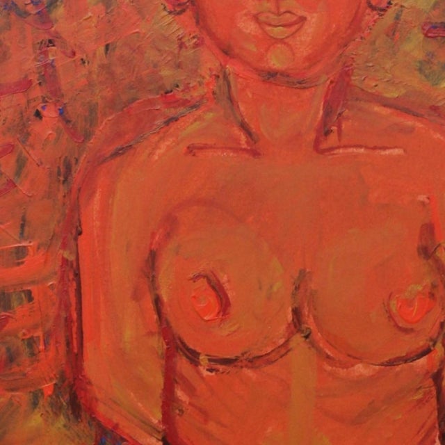 Leszek Rózga, Etruscan Venus, Nude, 1994, Gouache and Acrylic on Paper For Sale - Image 4 of 8