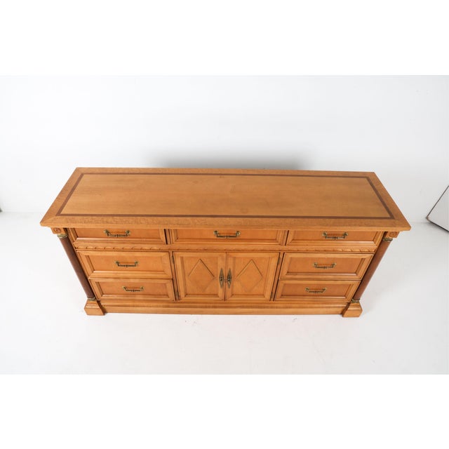 Late 20th Century Stanley Furniture Art Deco Dresser For Sale - Image 9 of 11