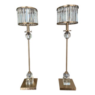 Parfait Crystal Table Lamps by Currey & Company, Set of 2 For Sale