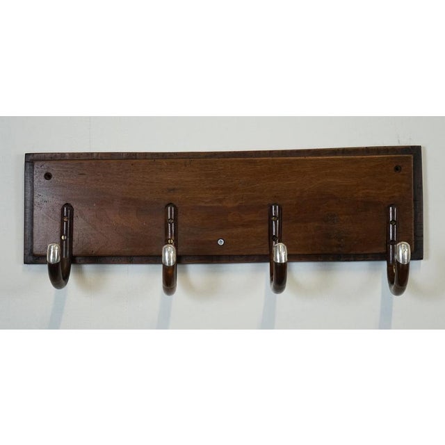 Vintage Art Deco Sterling Siilver Mounted Hat Coat Wall Rack, 1920 For Sale - Image 10 of 15