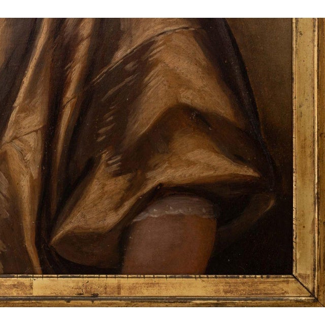 European School Portrait of a Woman, Oil on Canvas, 19th Century For Sale In New York - Image 6 of 7