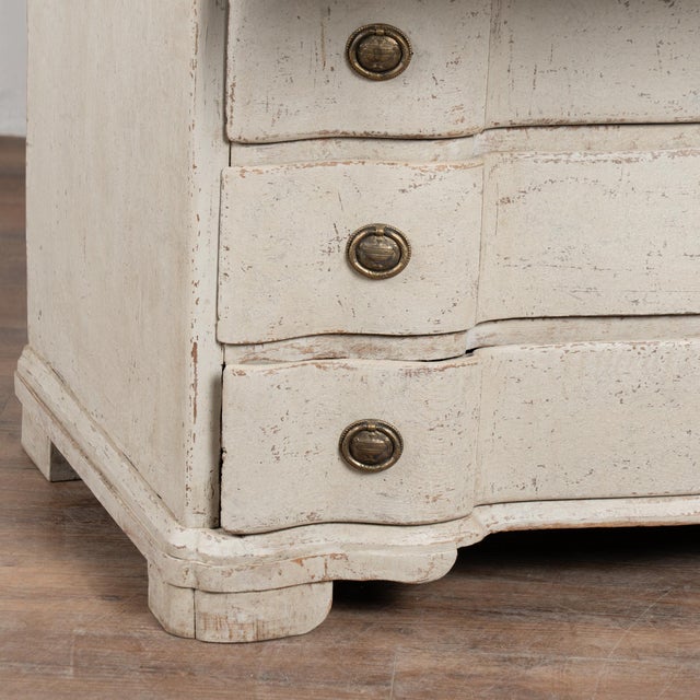 White Early 19th Century White Danish Oak Secretary Bureau For Sale - Image 8 of 9