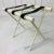 Chinoiserie Vintage 1950’s Faux Bamboo Suitcase Luggage Rack For Sale - Image 3 of 10