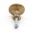 Pair of Classic Vintage 1.062 In. Plain Brass Cabinet Drawer Knobs For Sale - Image 6 of 6