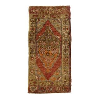 Vintage Turkish Yastik Rug - 01'08 X 03'04 For Sale