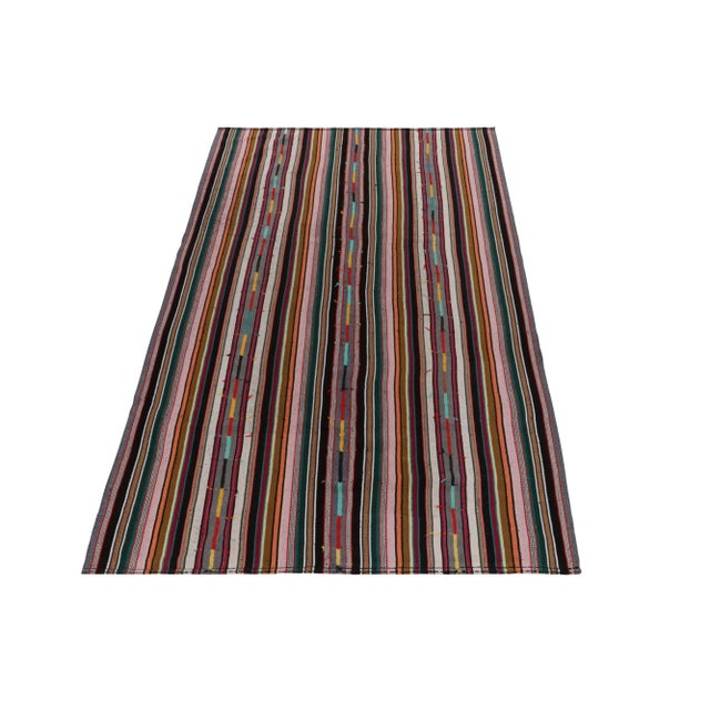Originating from Turkey circa 1950-1960, a rare type of chaput kilim rug style now entering our Antique & Vintage...