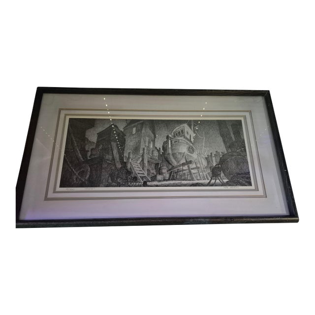Late 20th Century A Limited Edition Lithograph by Mike Hodgson Titled "Rosie" For Sale