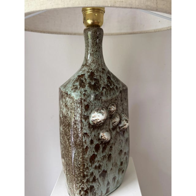 Danish Studio Ceramic Lamp, 1960s For Sale - Image 11 of 18