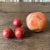 Mid-Century Alabaster Stone Persimmon and Cluster of Cherries Fruit- Set of 2 For Sale - Image 11 of 12