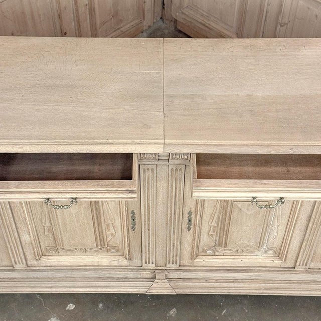 19th Century Louis XIV Style Stripped Oak Buffet For Sale - Image 17 of 18