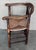 Wood Mid 20th Century Pair of Spanish Horseshoe Back and Cane Armchairs For Sale - Image 7 of 18