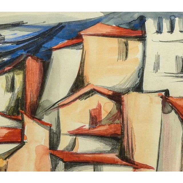 1980s Egidio Zaccheroni, Italy, 1980s, Watercolor on Paper, Framed For Sale - Image 5 of 7