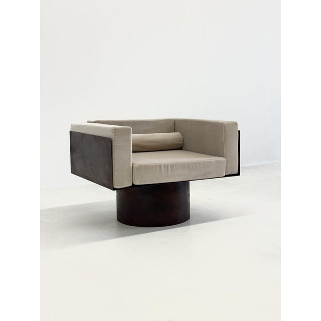 Italian Sculptural Metal Lounge Chair, 1970s For Sale - Image 6 of 14