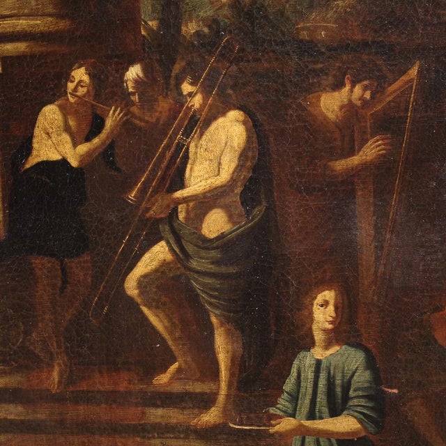 Italian Artist, Herod's Banquet, 1650, Oil on Canvas For Sale - Image 12 of 16