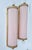 1940s Vintage Art Deco Light Old Lamp Wall Sconces Fixture Brass & Pink Glass Rod Ship Light - Pair For Sale - Image 5 of 5