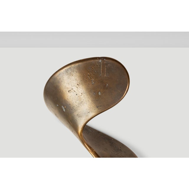 1 of 1 Abstract Modern "Torn Fragment" Table Top Solid Bronze Sculpture by Mark Leblanc for Leblanc Studios, Usa, C. 2020s For Sale - Image 10 of 18