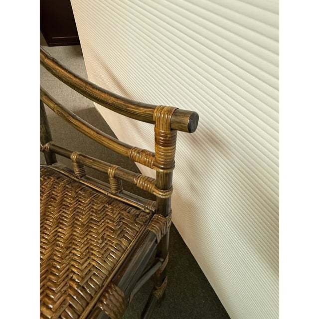 Brighton Pavilion Bamboo Dining Chairs, Vintage Set of Eight For Sale - Image 11 of 12