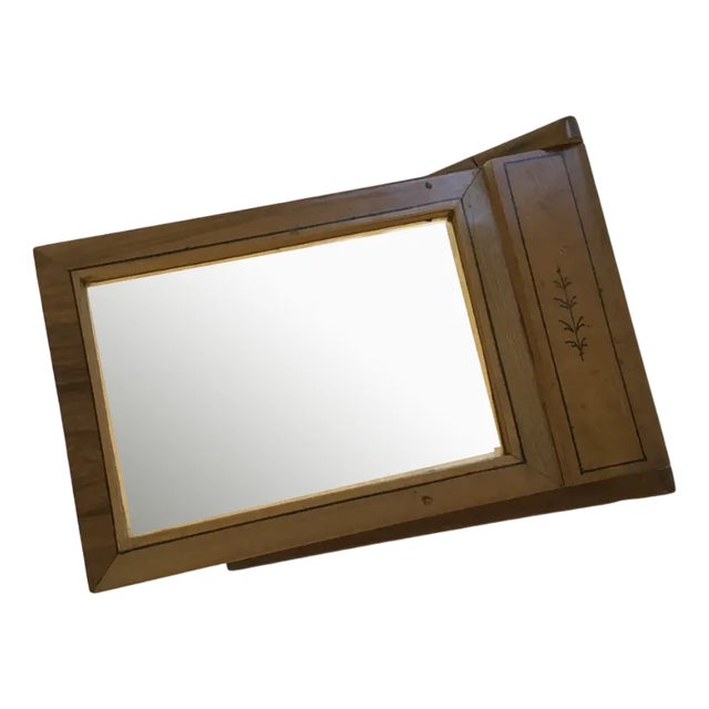 Early 19th Century Engraved and Painted Table Mirror For Sale