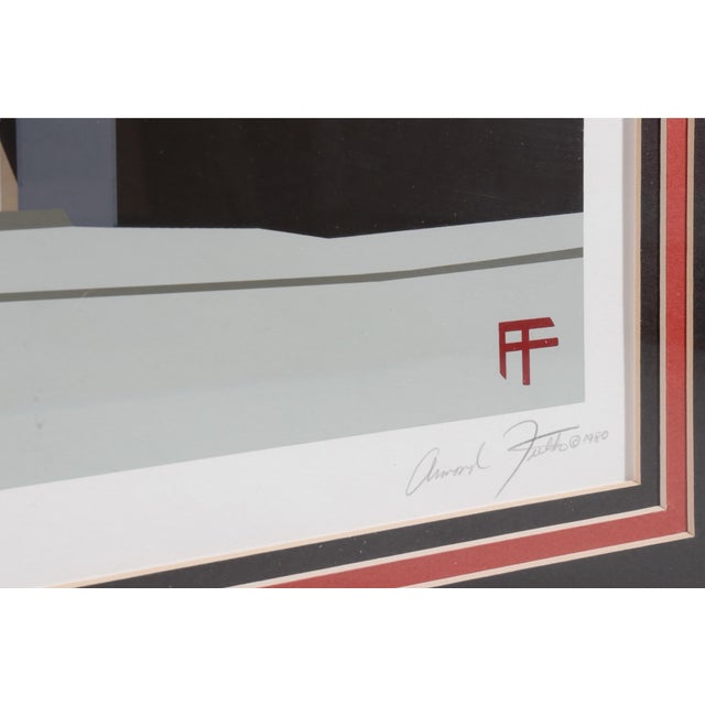 American 1970’s Limited Edition Serigraph “Fieldsville Trolley” by Armond Fields For Sale - Image 3 of 10