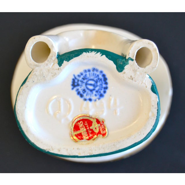 1958 Art Deco Rubens Original Japan Porcelain Lady Head Vase Vessel Planter For Sale - Image 9 of 10