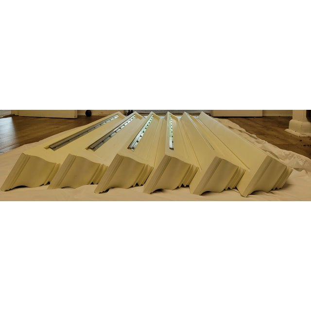Contemporary 48 in Pottery Barn Crown Molding Picture Ledge Floating Shelves For Sale - Image 3 of 5
