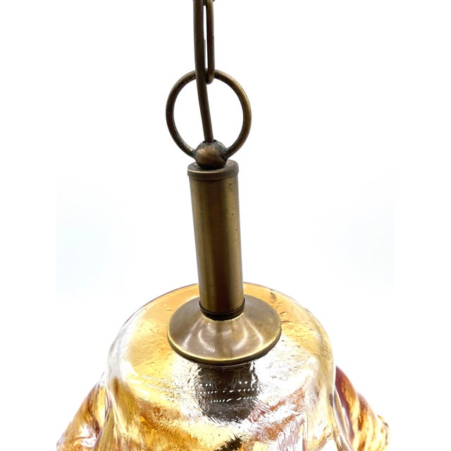 Large Murano Glass Fazzoletto Pendant Lamp, 1970s For Sale - Image 4 of 14