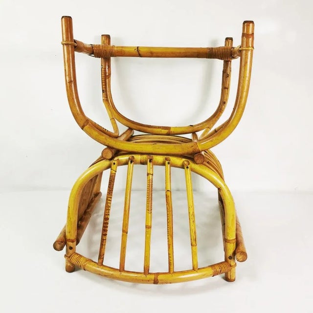 Mid-Century Modern Bamboo Armchair, Germany, 1950s For Sale - Image 11 of 16