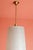 Tubular pendant light, vintage work circa 1950/1960 This pendant light consists of a large cylindrical globe in textured...