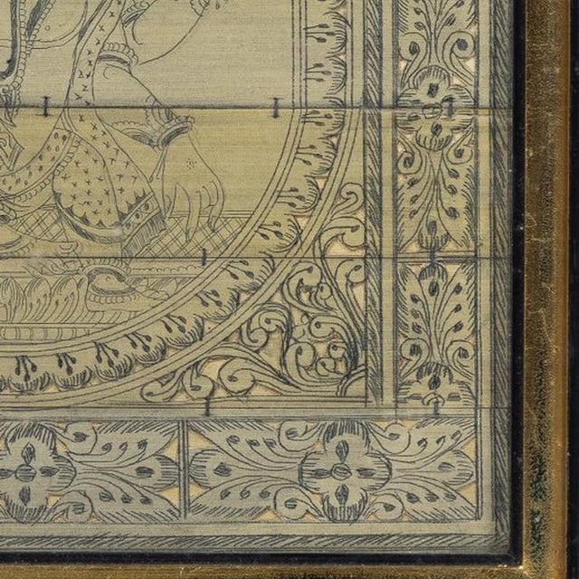 Ganesha, 19th Century, Painting on Wood For Sale - Image 5 of 6