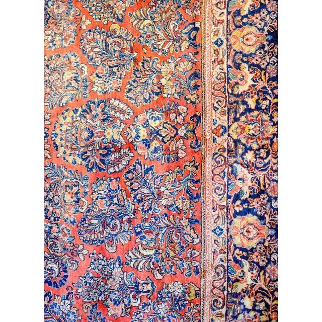 Persian Early 20th Century Sarouk Rug For Sale - Image 3 of 7