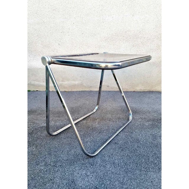 Brown Plato Folding Table by Giancarlo Piretti for Anonima Castelli, Italy, 1970s For Sale - Image 8 of 13