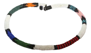 African Urembo Beaded Vintage Necklace Choker by the Maasai Tribe Kenya
