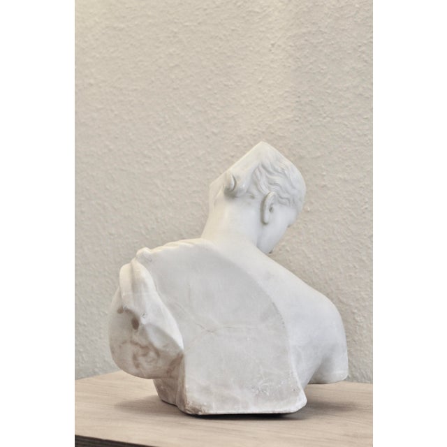 Cream Grand Tour Italian Carved Marble Psyche of Capua Torso Sculpture, 1800s For Sale - Image 8 of 12