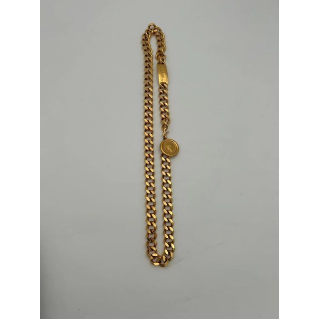 Chanel Gold Toned Necklace/belt Coin Pendant 1990 For Sale In New York - Image 6 of 7