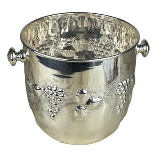 Italian Wine Cooler in 800 Silver, 1980s For Sale