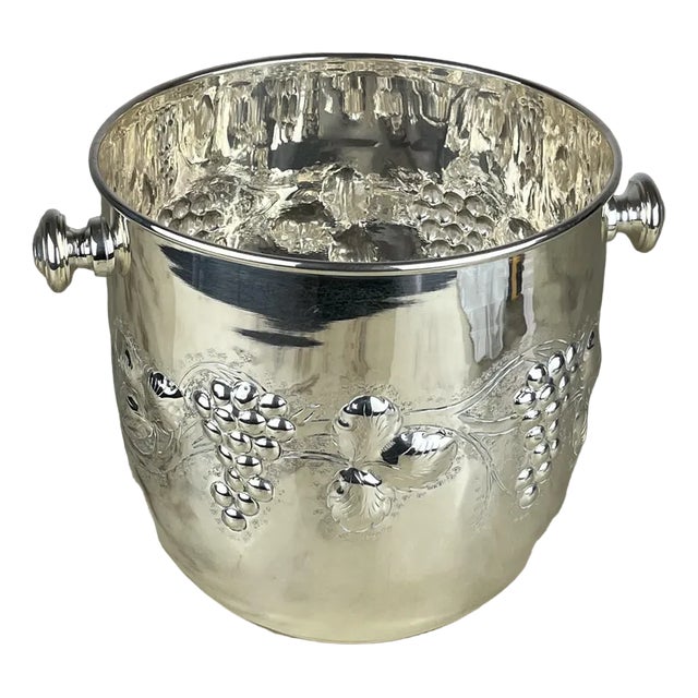 Italian Wine Cooler in 800 Silver, 1980s For Sale