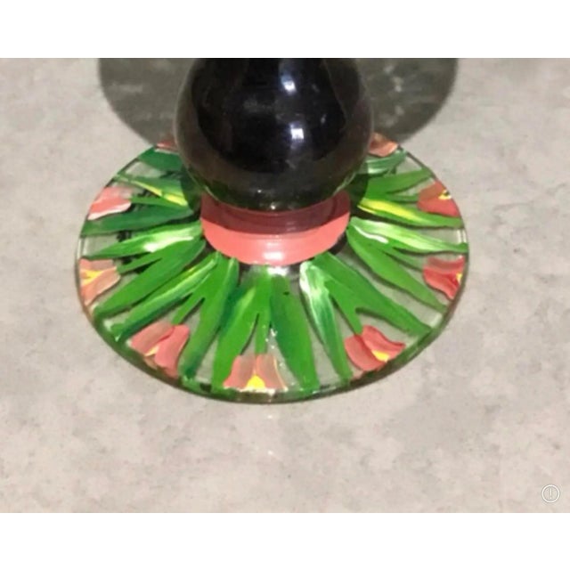 Mackenzie Childs 1990s Mackenzie-Childs Hand-Painted Juice / Wine Glasses- Set of 6 For Sale - Image 4 of 6