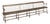 Primitive 10' Long Bench Weathered Original Painted Surface For Sale
