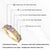 2.03 Carat Rainbow Sapphire & Diamond 14k Gold Band Ring Size 7 For Sale - Image 12 of 16