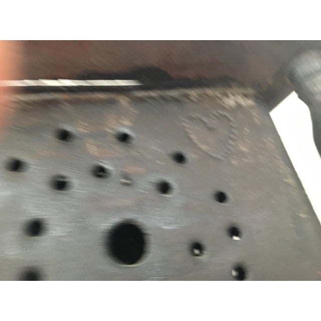 Mid 19th Century Antique 19th Century Wood and Punched Tin Foot Warmer For Sale - Image 5 of 12