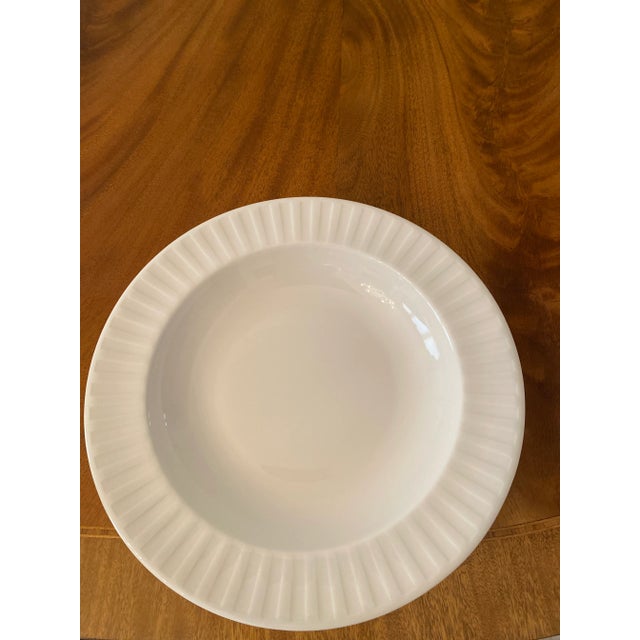 White Late 20th Century Wedgwood White Night and Day Individual Pasta/Soup/Salad Bowl a Classic Mint Condition. For Sale - Image 8 of 12