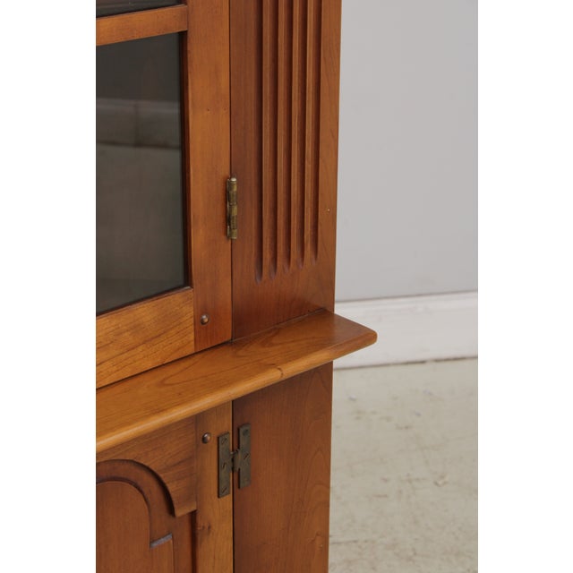 Pair Stickley Cherry Valley Corner China Cabinets For Sale - Image 14 of 18