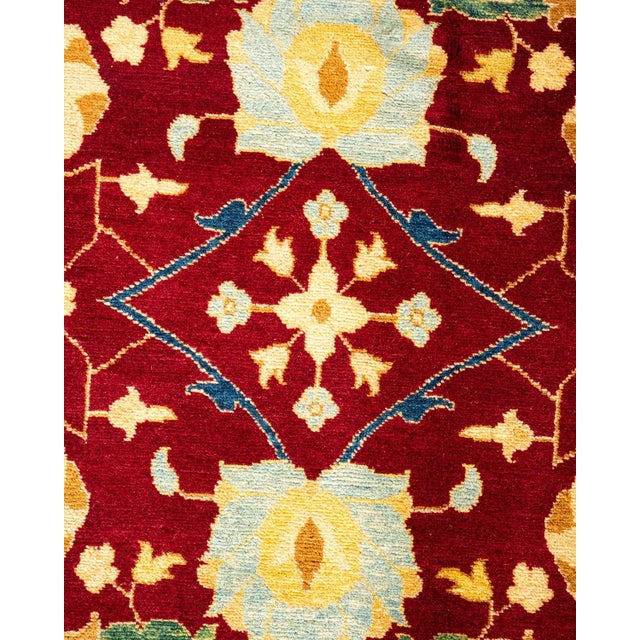 Traditional Mogul, One-of-a-Kind Hand-Knotted Area Rug in Red, 8' 1" x 10' 2" For Sale - Image 3 of 8