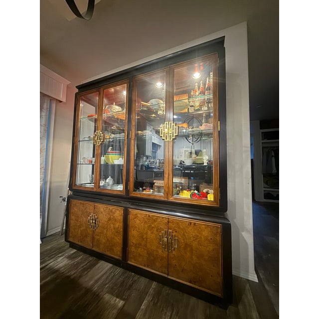 Wood 1980s Century Furniture Chin Hua China Cabinet by Raymond Sobota For Sale - Image 7 of 15